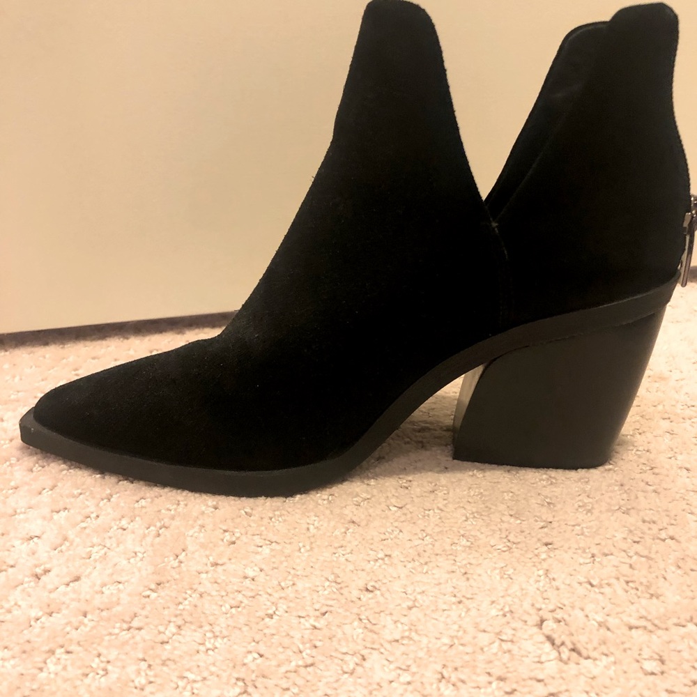 Vince Camuto black booties